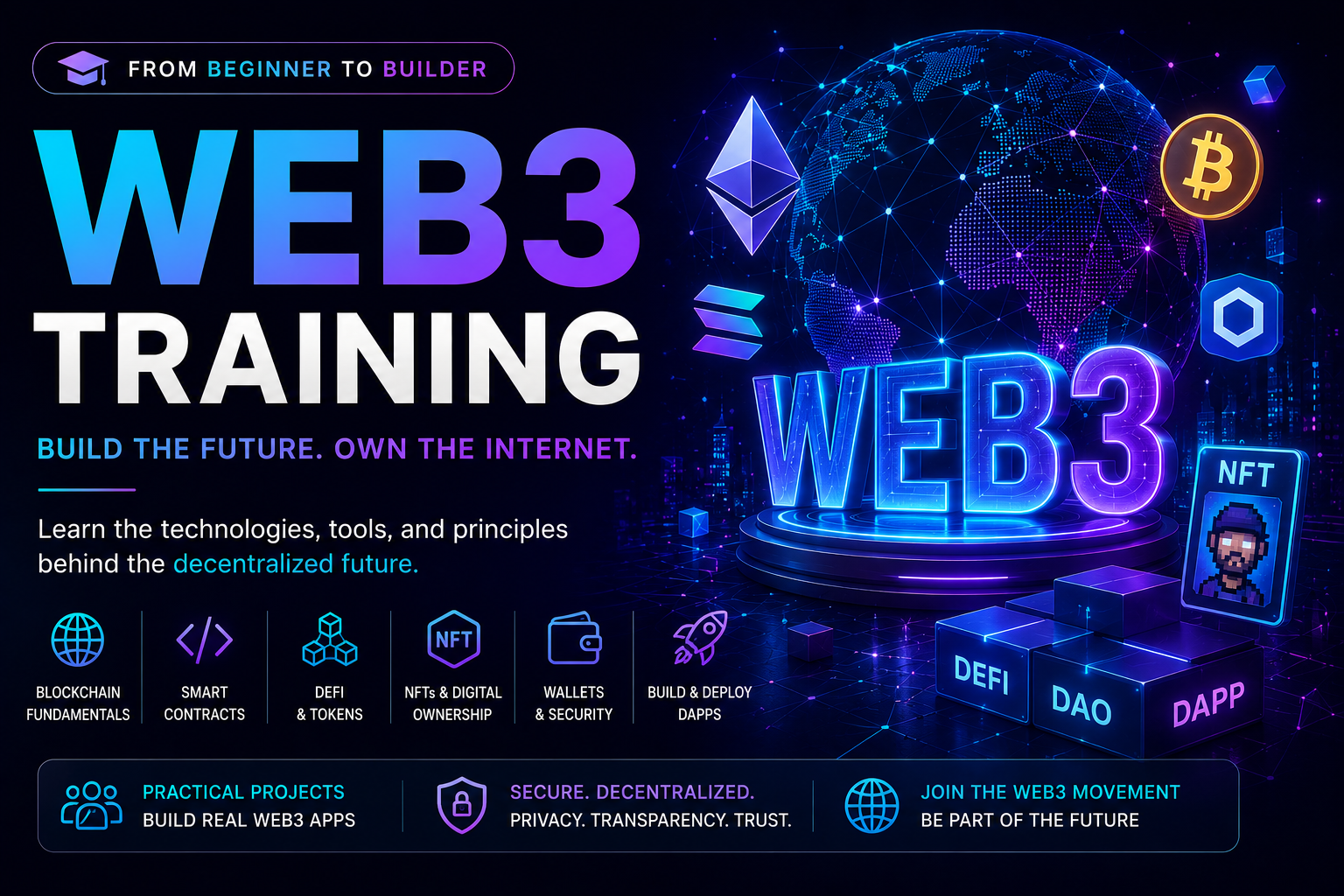 Complete Web3 Development Bootcamp: Build Decentralized Applications (DApps) from Scratch